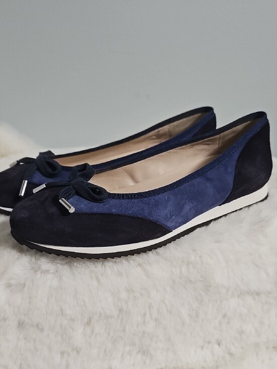 Sloafer Shoes - NWOT! Sloafer Nikita Blue Suede Ballet Sneakers
